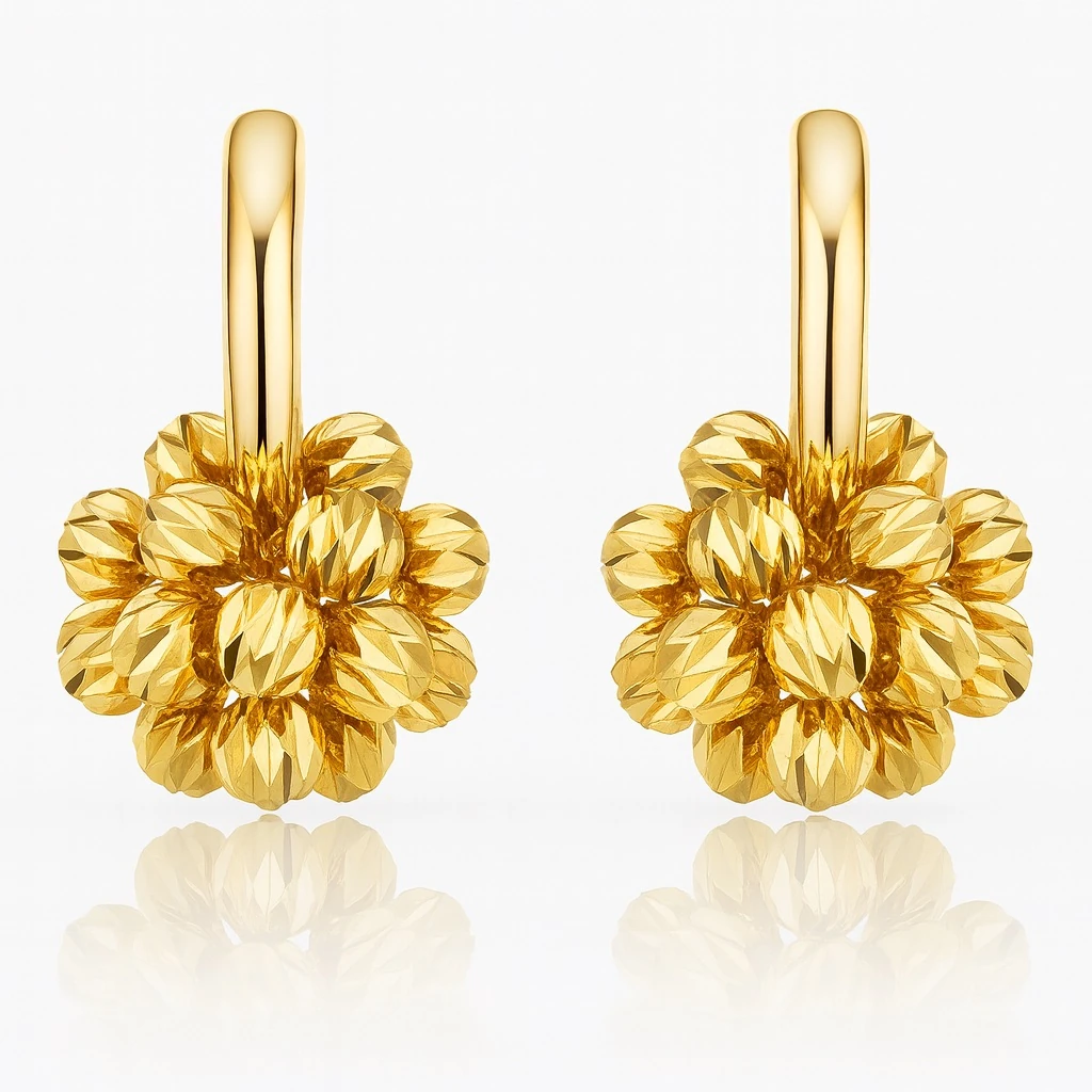 Ma Atölye Aurelia Bloom Dorika Gold Küpe 