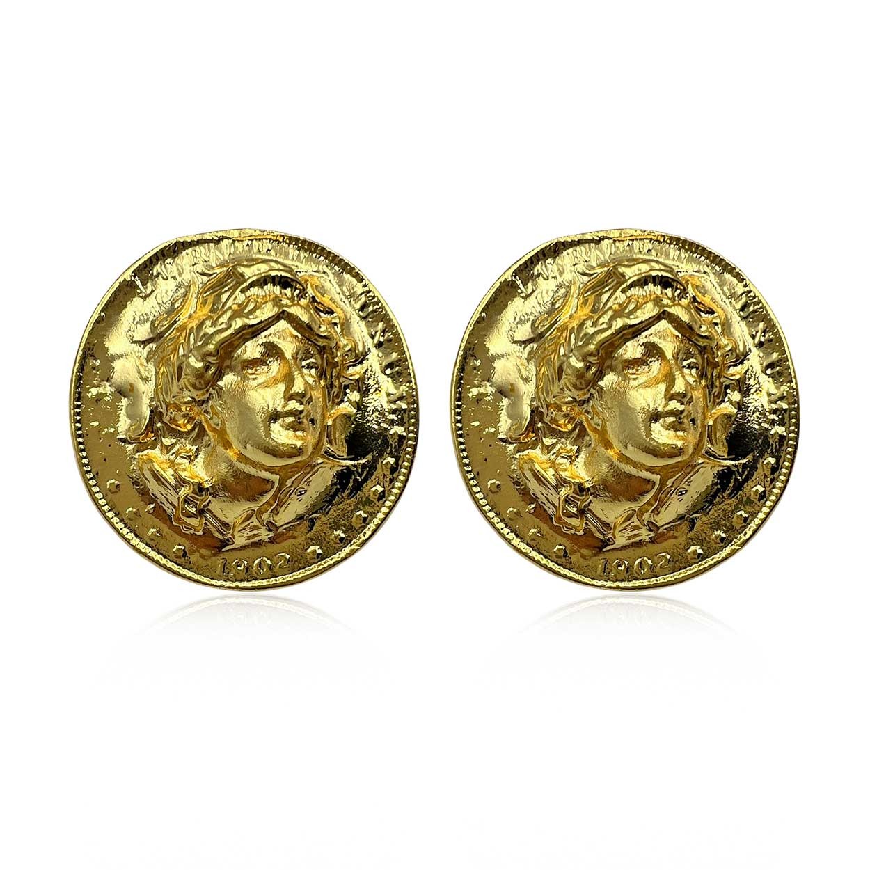 Athena Coin Küpe