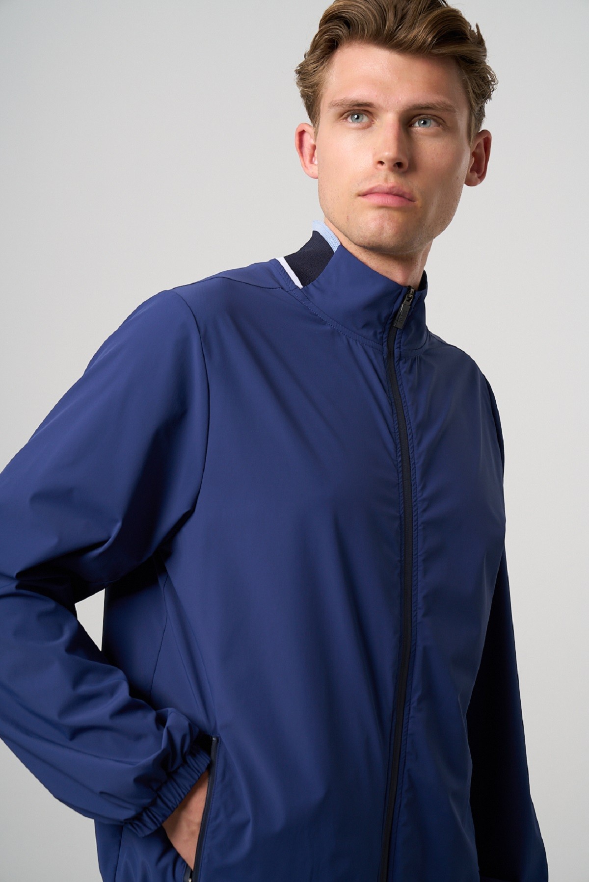 Men's Drawstring Neck Sweatshirt with Elastic Waist
