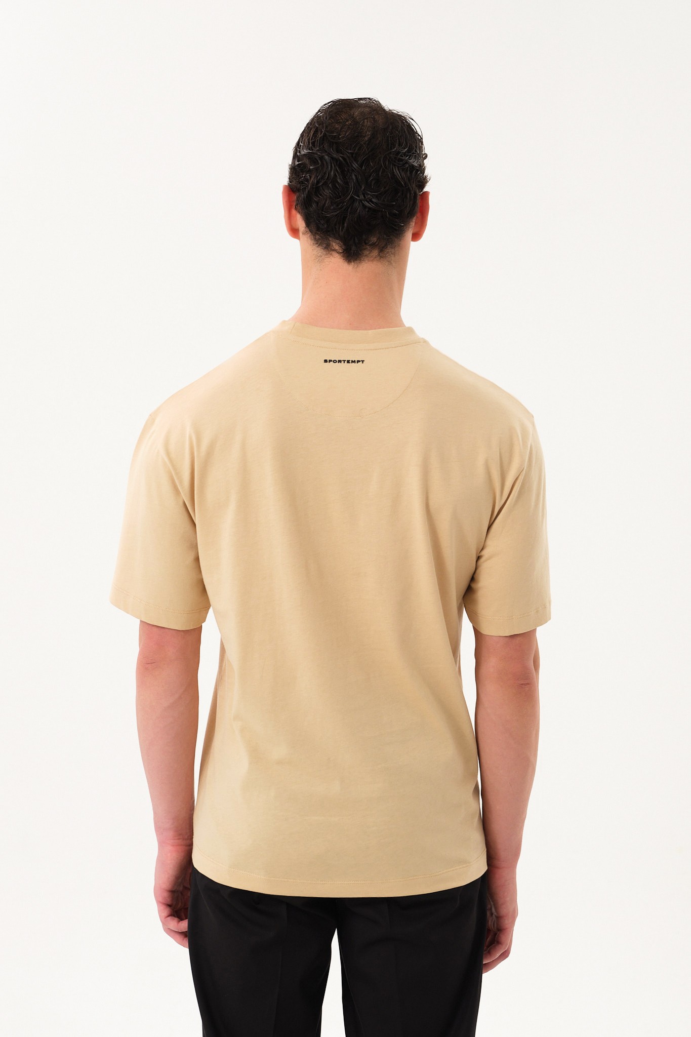 Grafik Baskı Detaylı Erkek Oversize T-Shirt