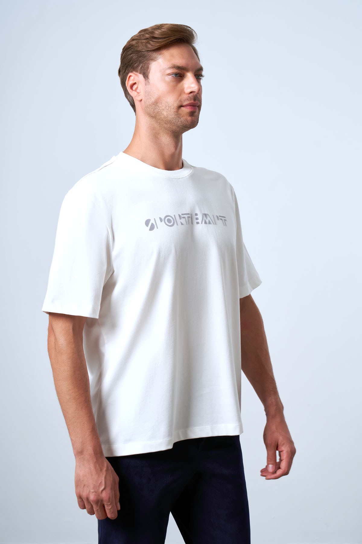 Men's printed crew neck basic relaxed fit T-shirt