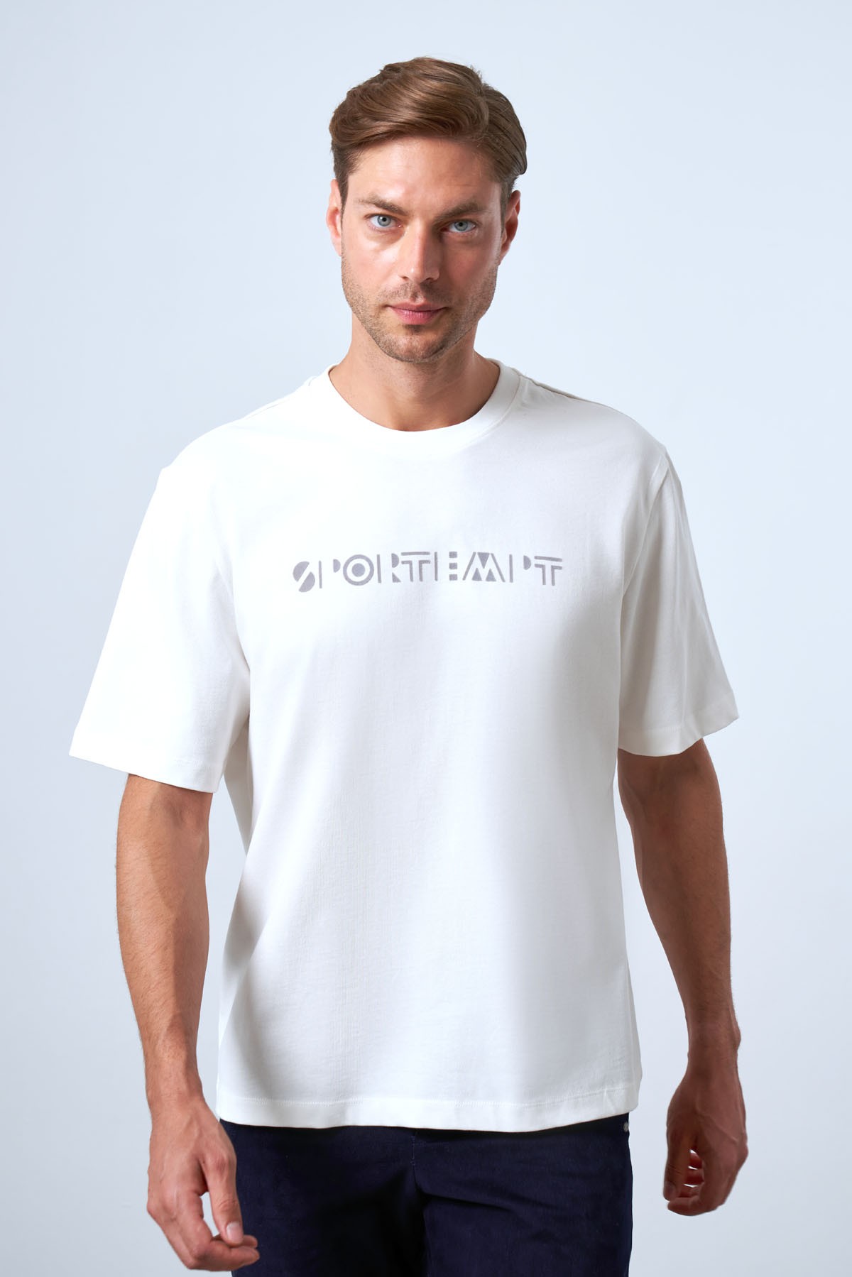 Men's printed crew neck basic relaxed fit T-shirt