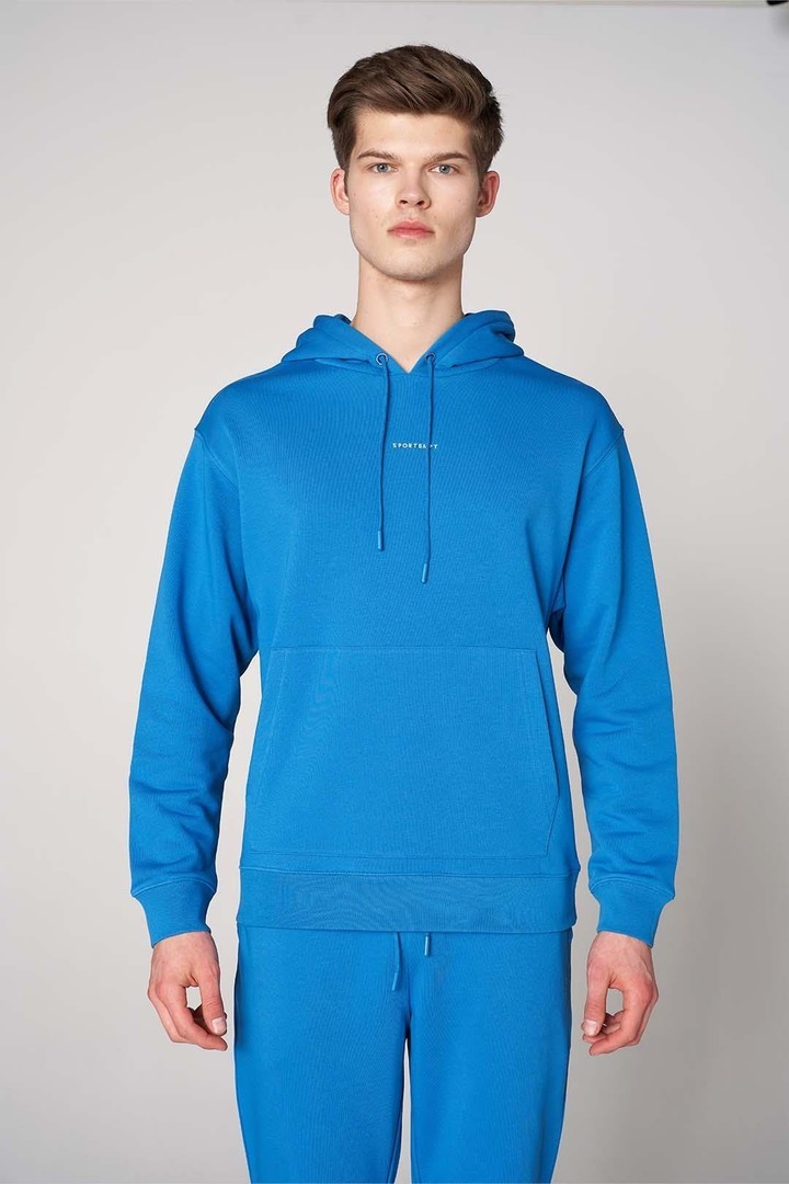 Front Sportempt Embroidery Detail Oversized Hooded Sweatshirt