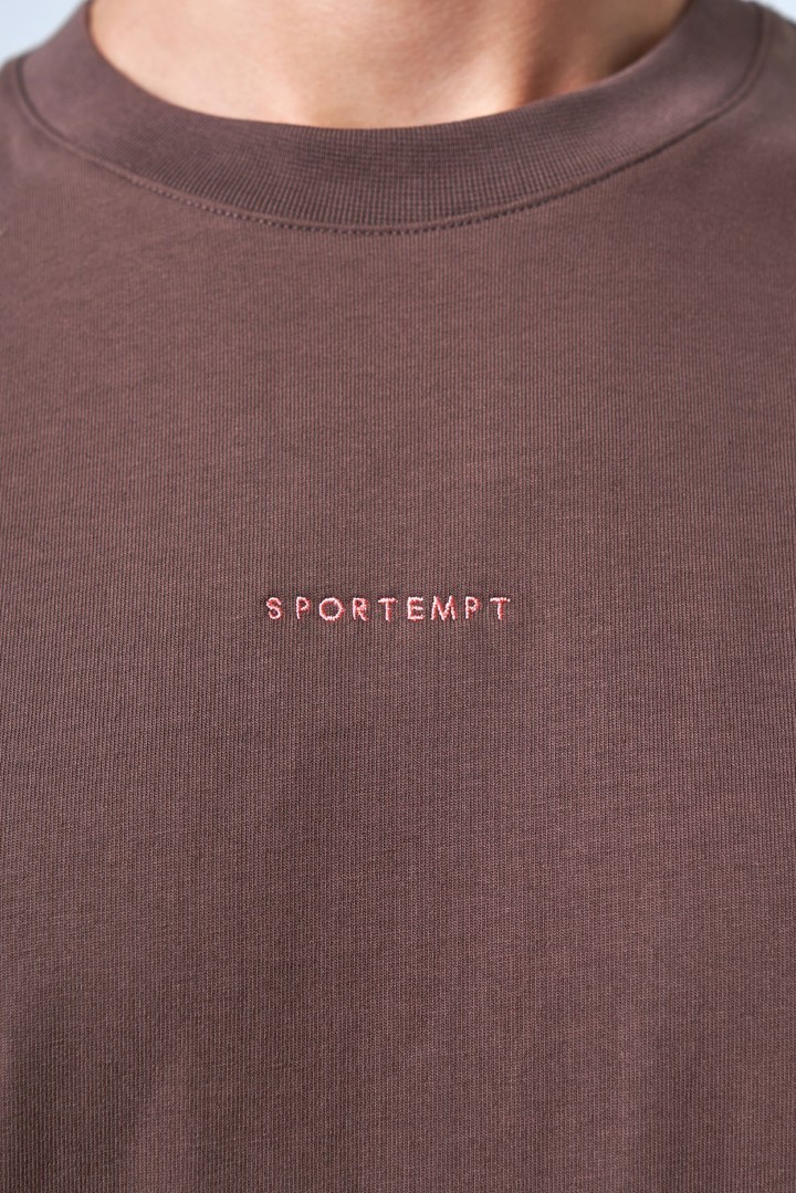 Men's Basic Relaxed Fit Cotton T-Shirt - Brown