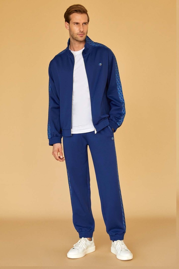 Iconic Monogram Oversized Sweatshirt - Navy Blue