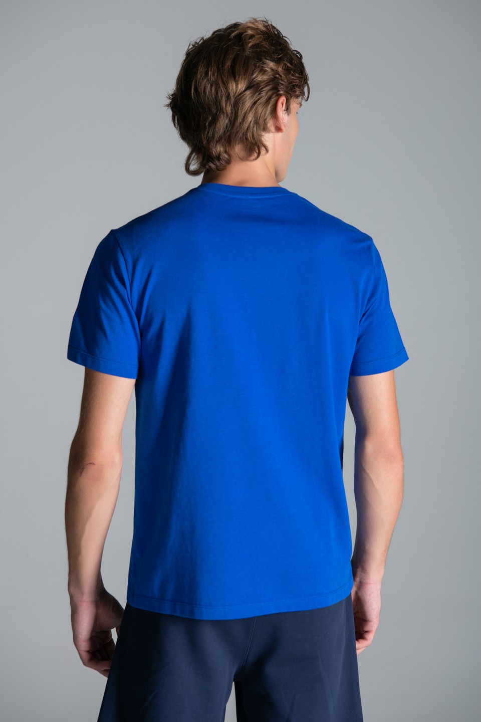 ST Monogram Jel Baskı Detaylı T-Shirt - Navy Blue