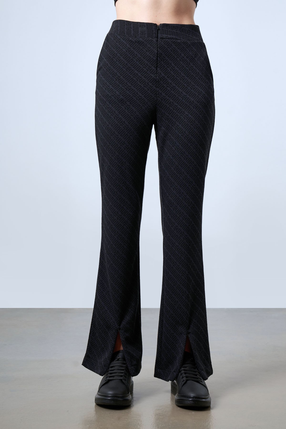 Women's Flared Pants with Logo Details