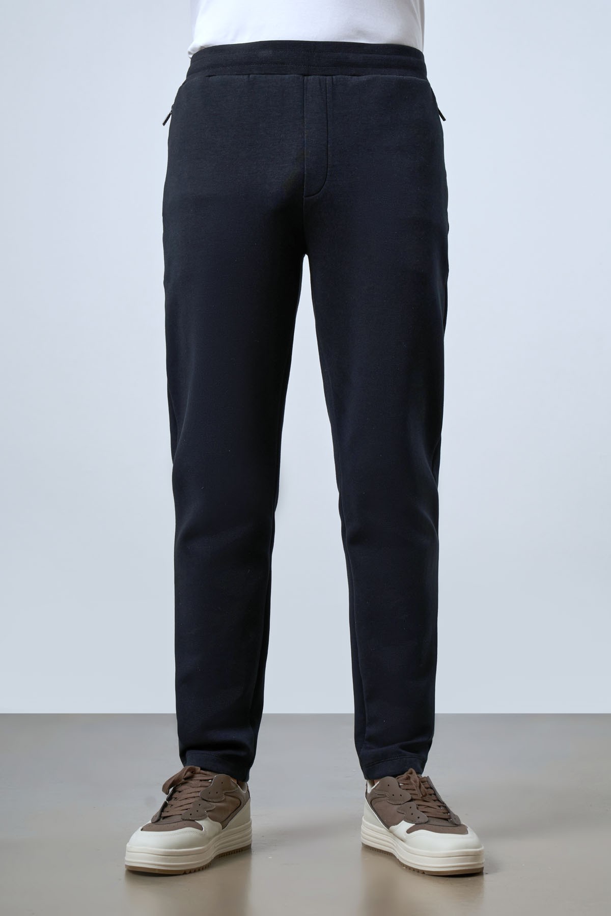 Men's Zip-Up Pocketed Sweatpants
