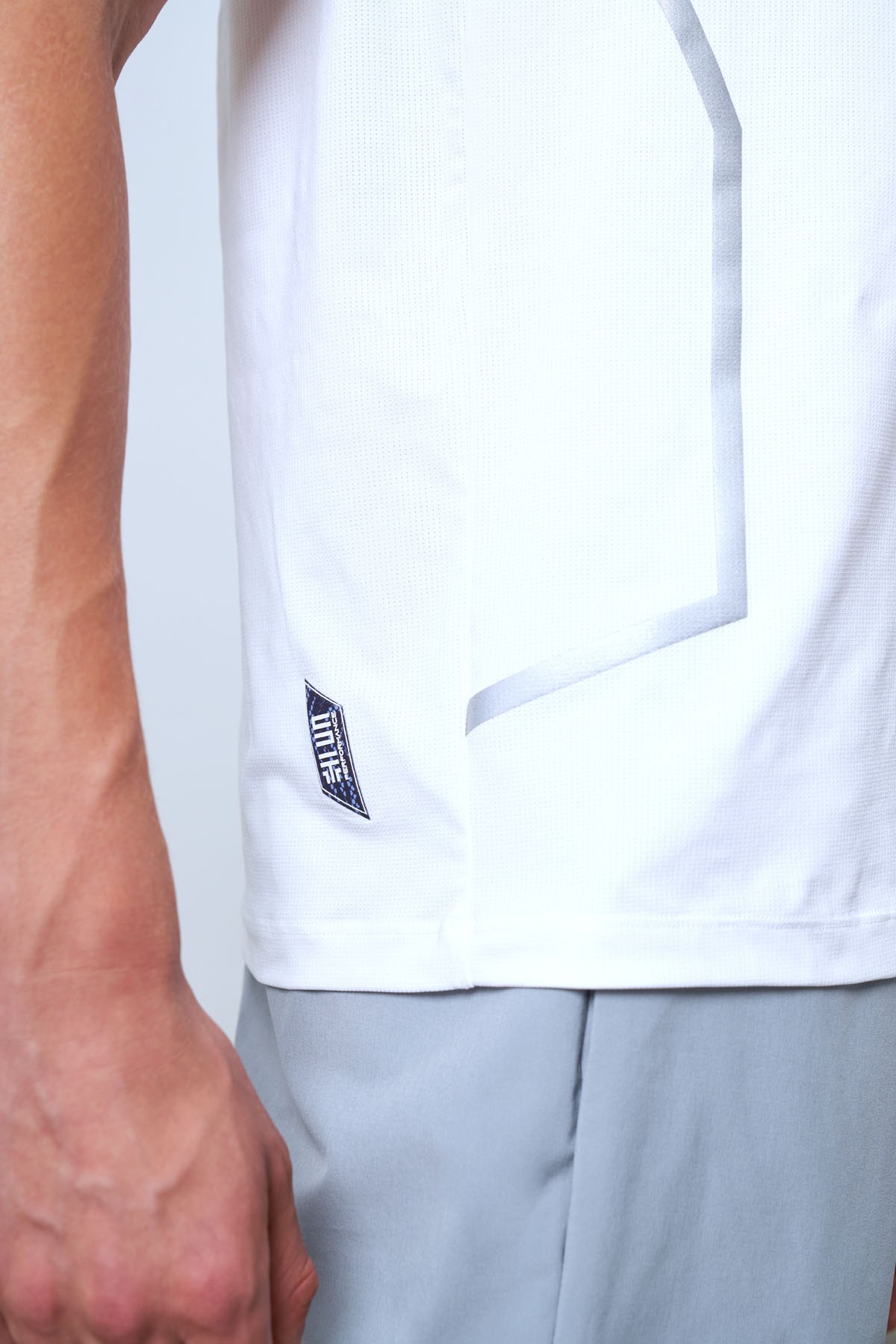 Men's Fitted Crew Neck Tank Top - White