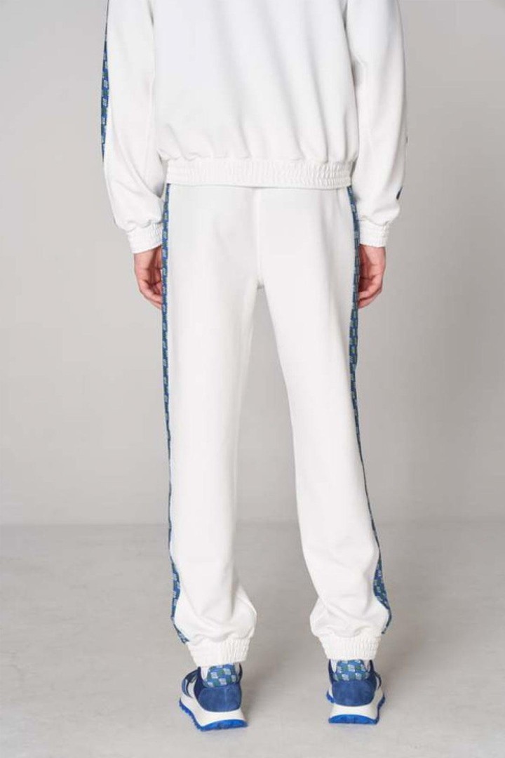 Iconic Monogram Detailed Modern Fit Sweatpants - White