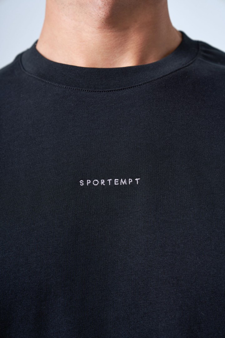 Men's Basic Relaxed Fit Cotton T-Shirt - Black