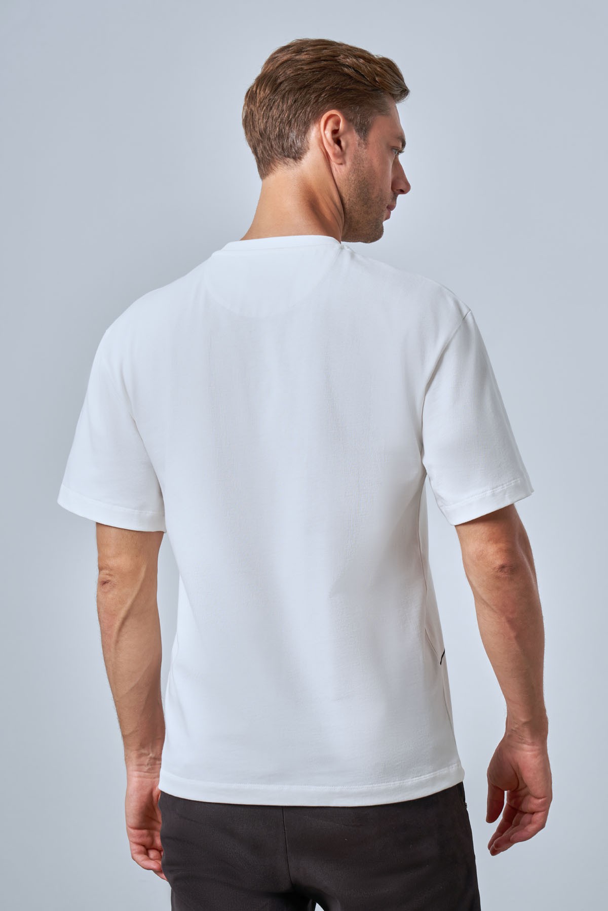 Men's Floral Print Relaxed Crew Neck T-Shirt