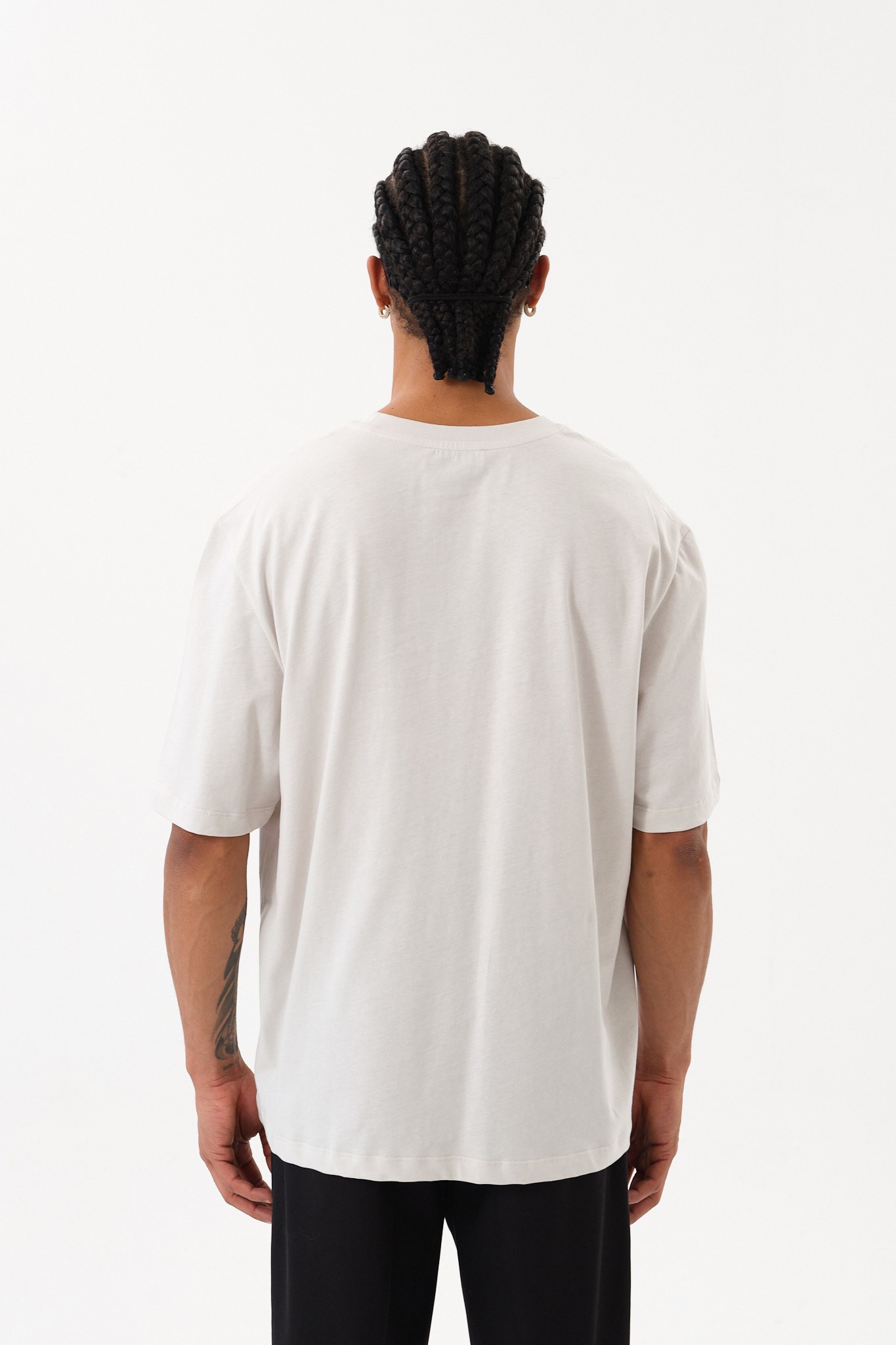 Grafik Baskılı Oversize Erkek T-Shirt
