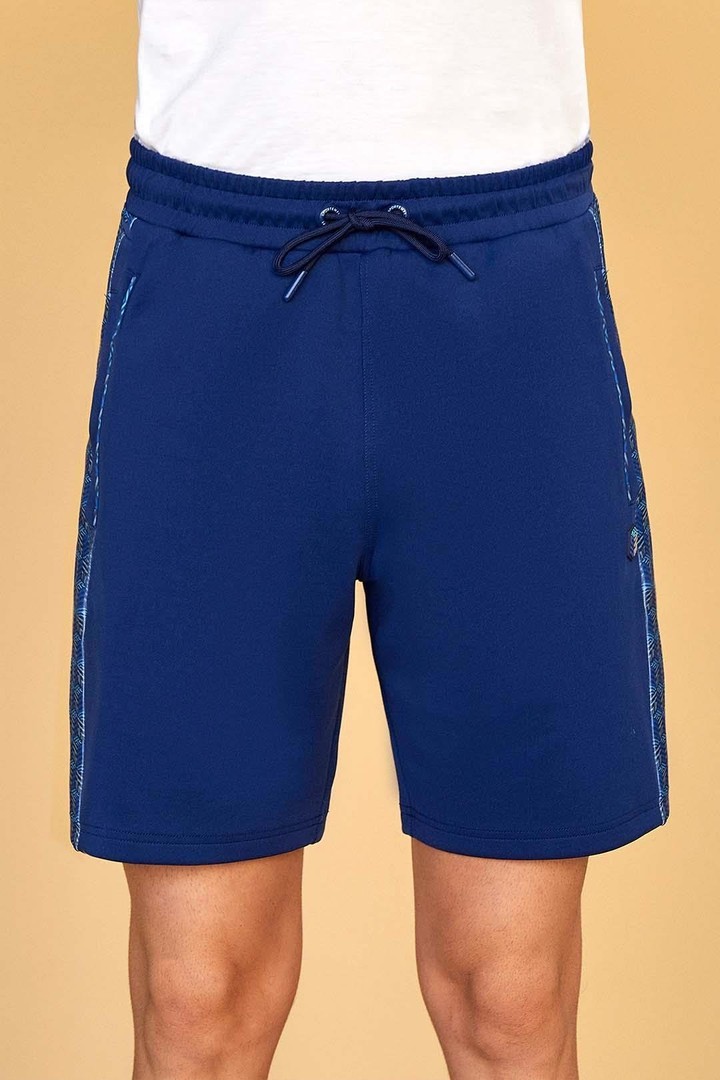 Iconic Monogram and Cubic Detail Relaxed Fit Shorts