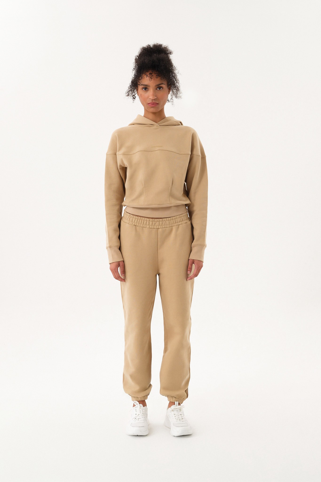 Kadın Oversize Eşofman Altı - Beige