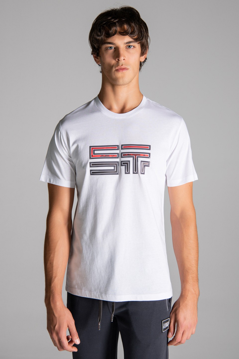 ST Monogram Jel Baskı Detaylı T-Shirt