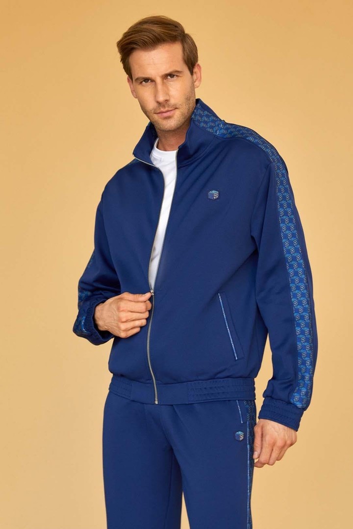 Iconic Monogram Oversized Sweatshirt - Navy Blue