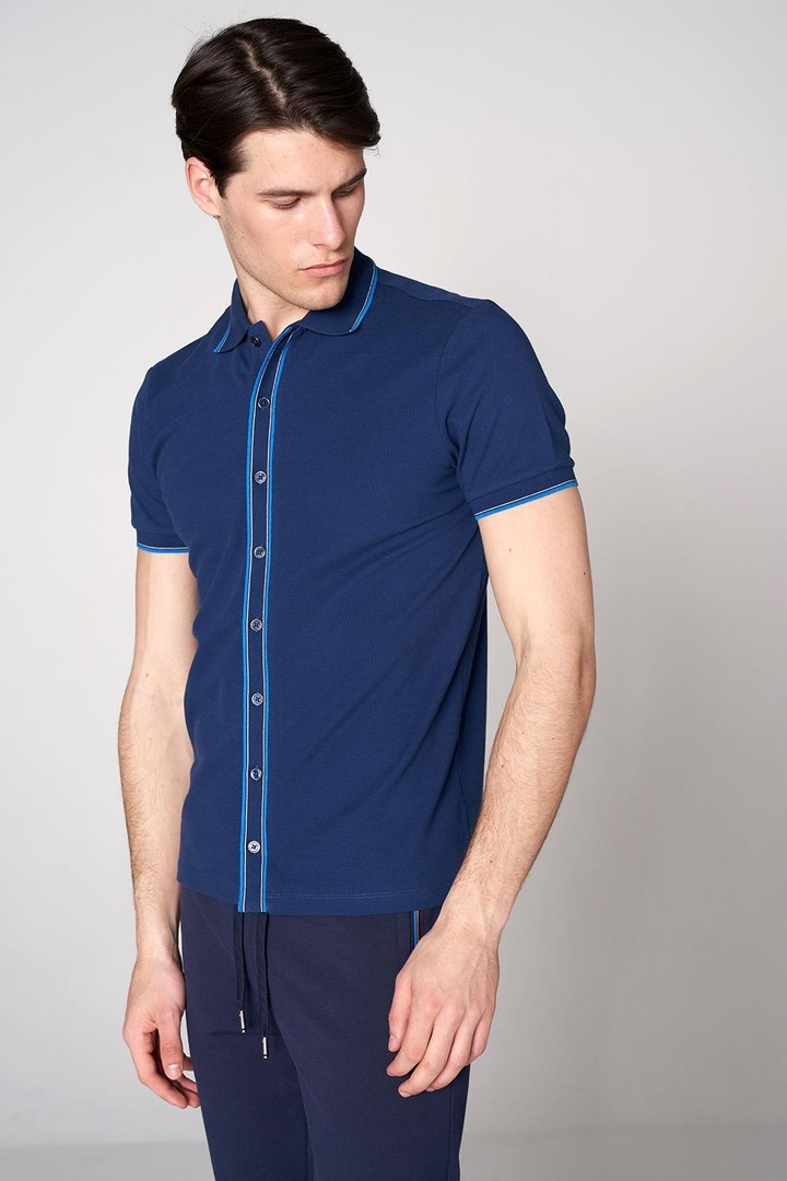 Polo Yaka Erkek Pamuk T-shirt