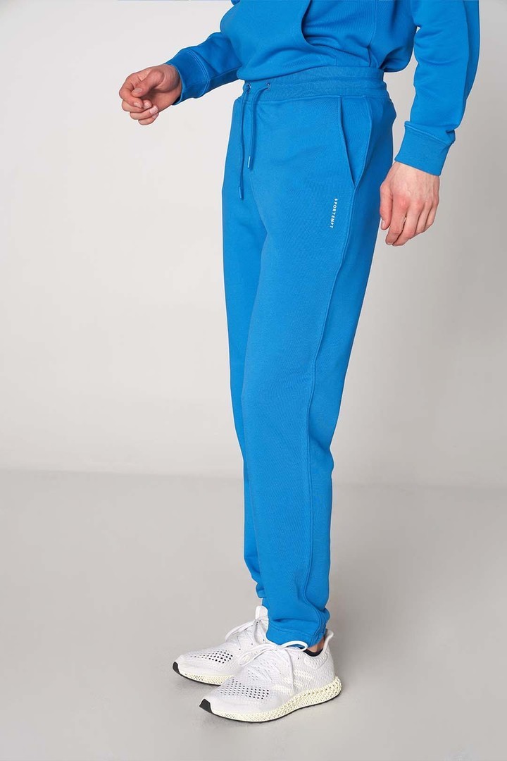 Paçası Lastik Detaylı Relaxed Fit Eşofman Alt - Turkuaz