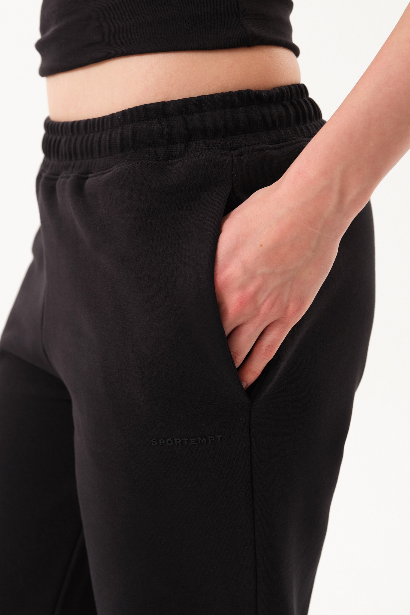 Kadın Oversize Eşofman Altı - Black