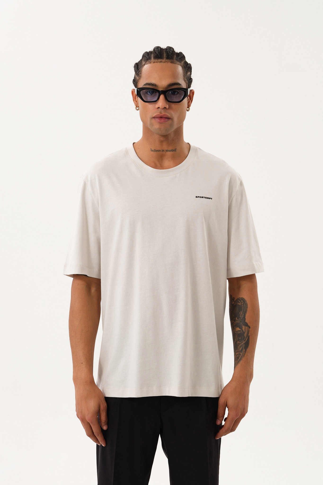 Grafik Baskılı Erkek Oversize T-Shirt