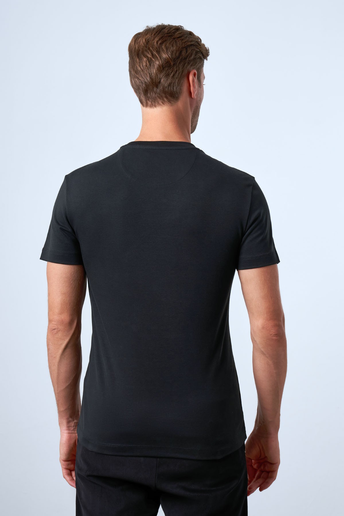Men's Slim Fit Crew Neck T-Shirt - Black