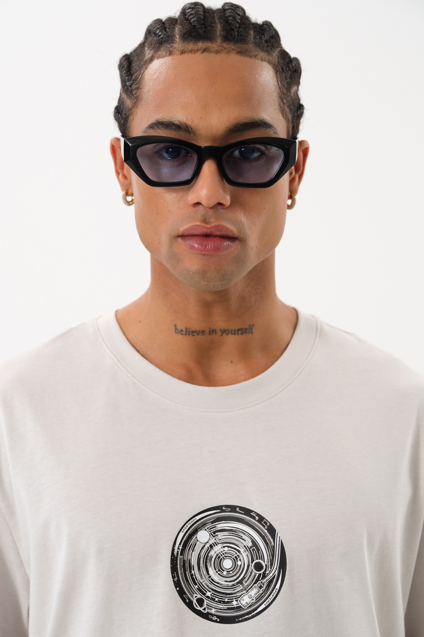 Grafik Baskılı Oversize Erkek T-Shirt