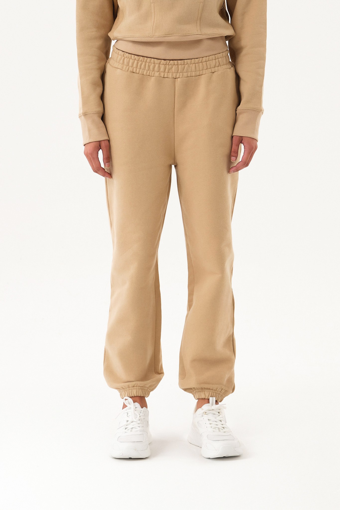 Kadın Oversize Eşofman Altı - Beige