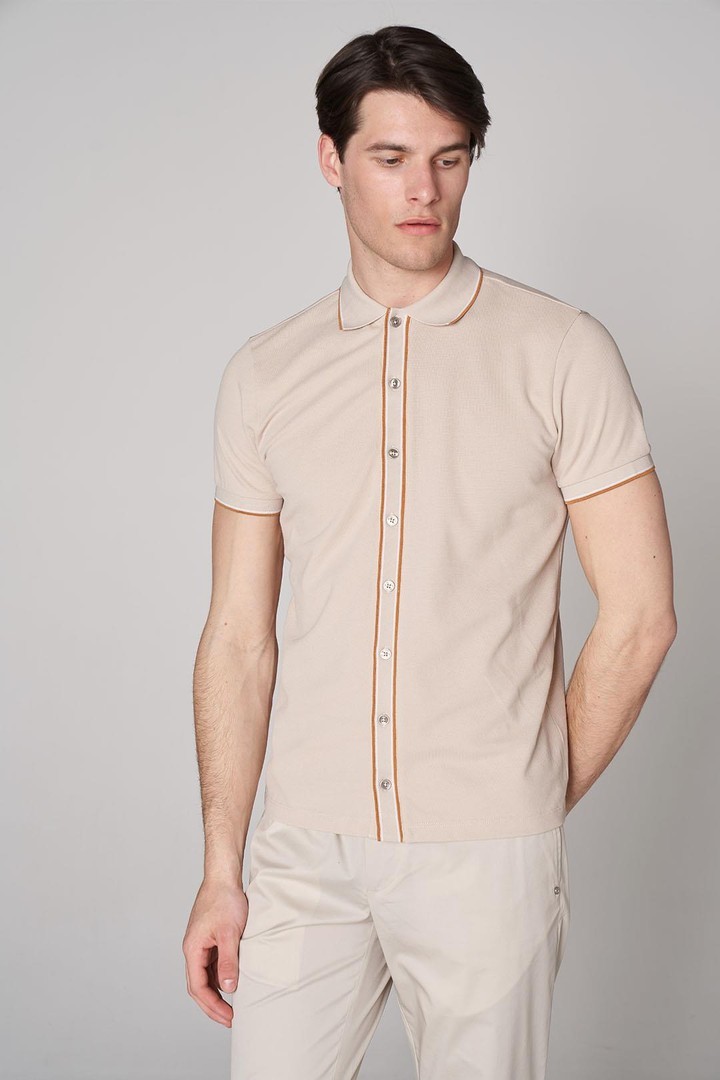 Polo Yaka Erkek Pamuk T-shirt