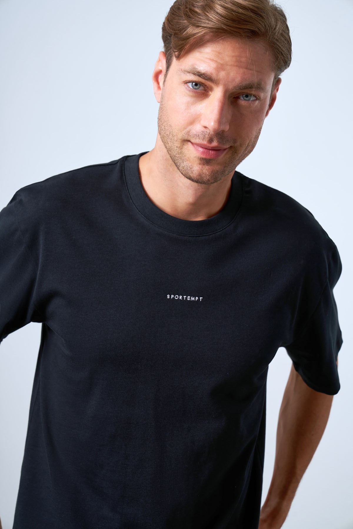 Erkek Basic Relaxed Fit Pamuklu Tişört