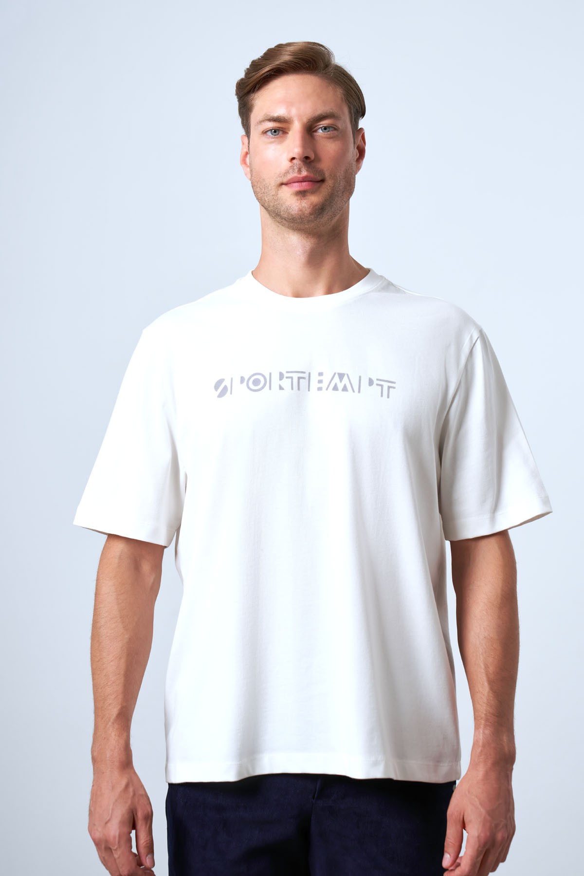 Men's printed crew neck basic relaxed fit T-shirt