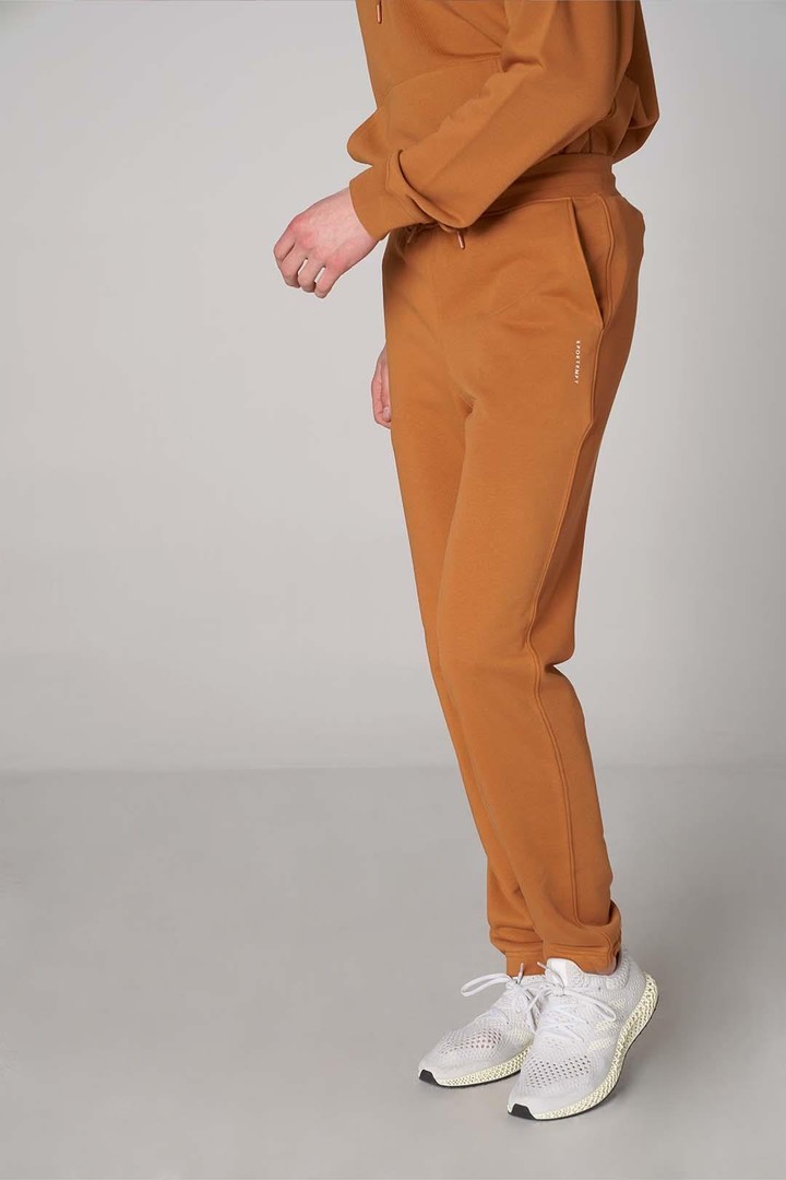 Paçası Lastik Detaylı Relaxed Fit Eşofman Alt - Hardal