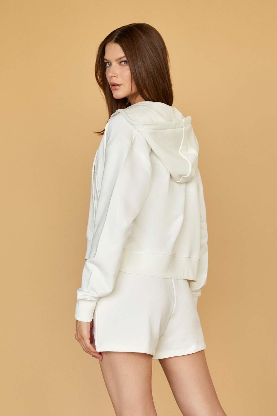 Gold Arma Baskılı Modern Fit Yumuşak Dokulu Şort - Ekru