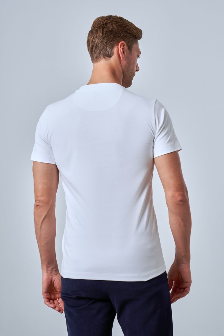 Erkek V Yaka Slim Fit Tshirt