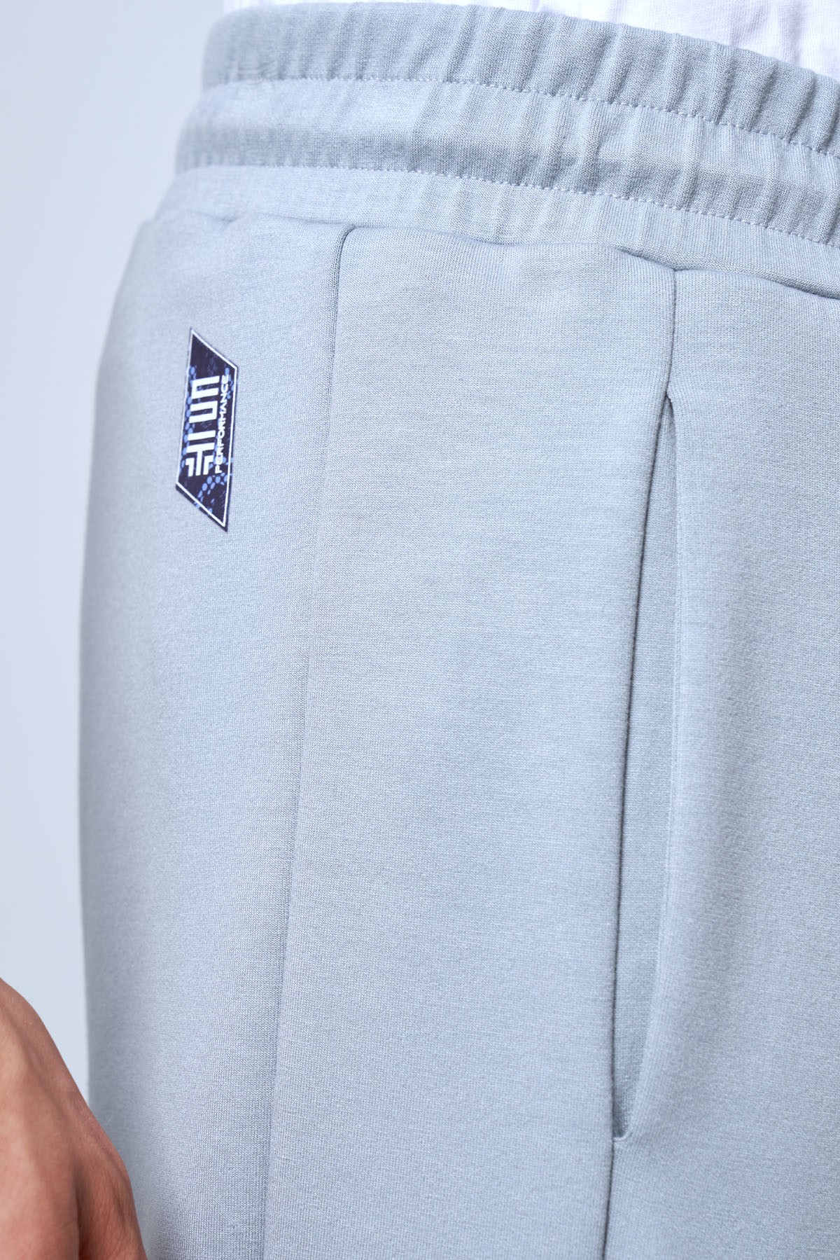 Men's Cuffed Sweatpants with Side Stripes and Elastic Waistband