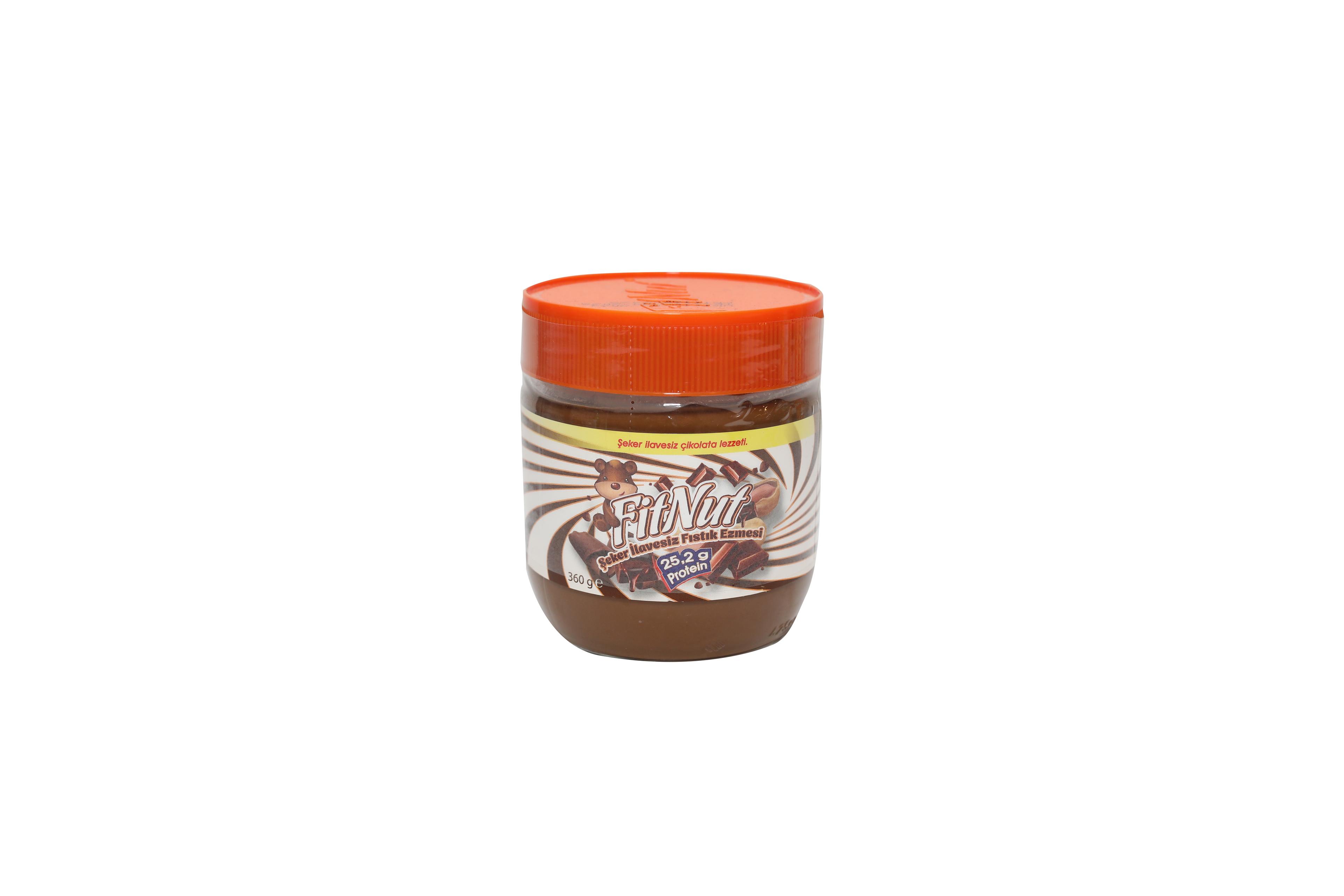 Şeker İlavesiz Fıstık Ezmesi (Çikolata Lezzetli) 360 Gr