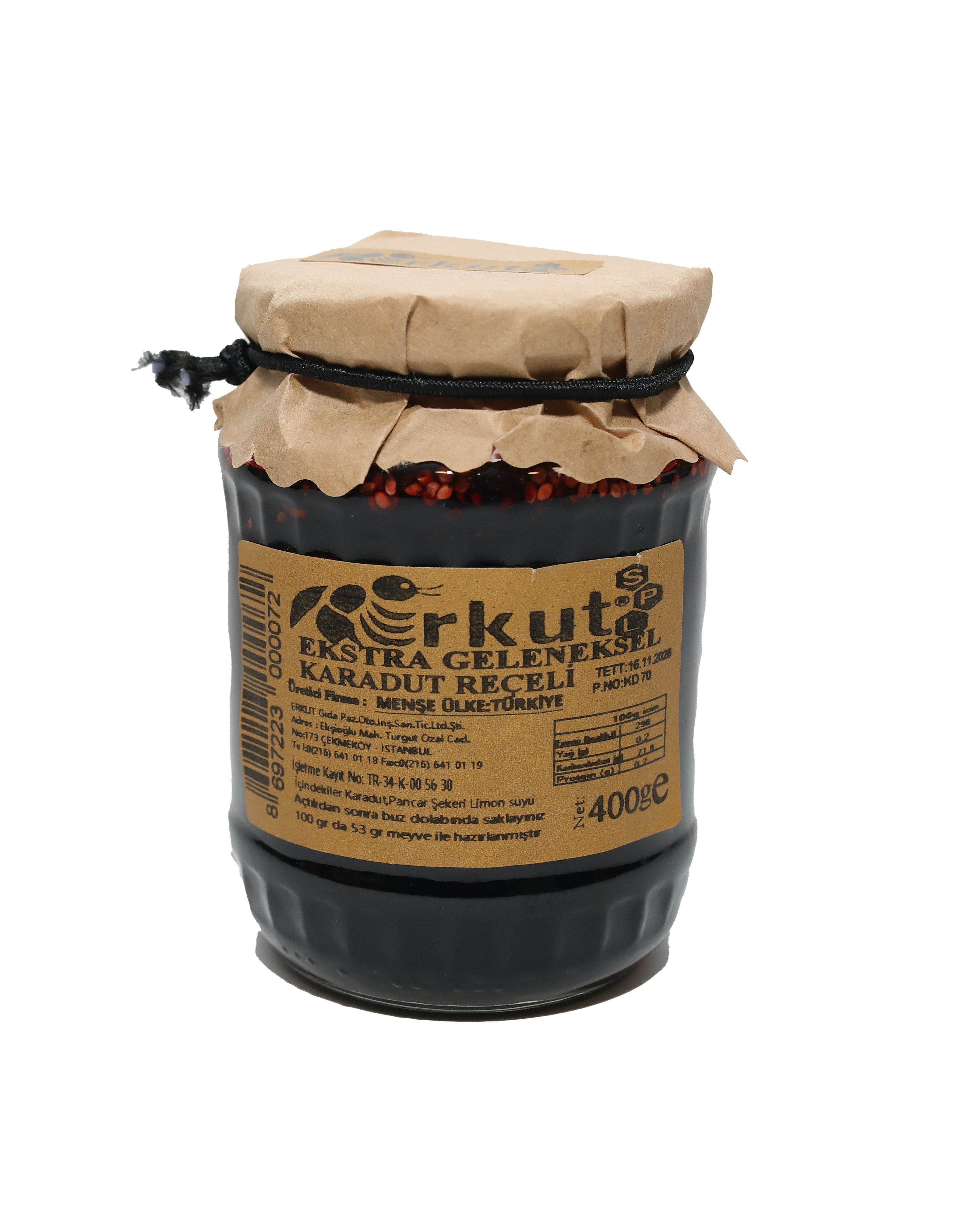 Erkut Karadut Reçeli 400 Gr.