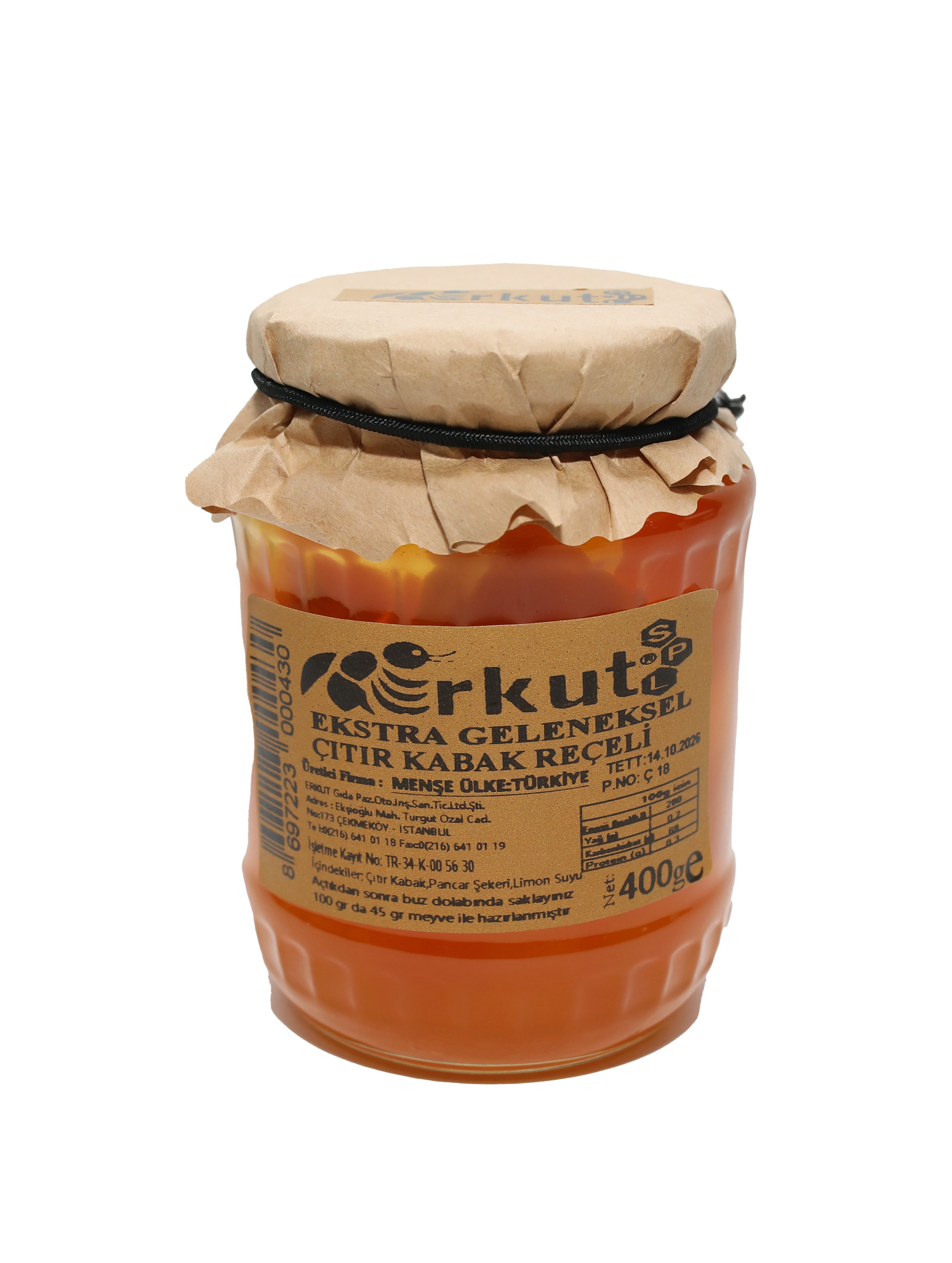 Erkut Çıtır Kabak Reçeli 400 Gr.