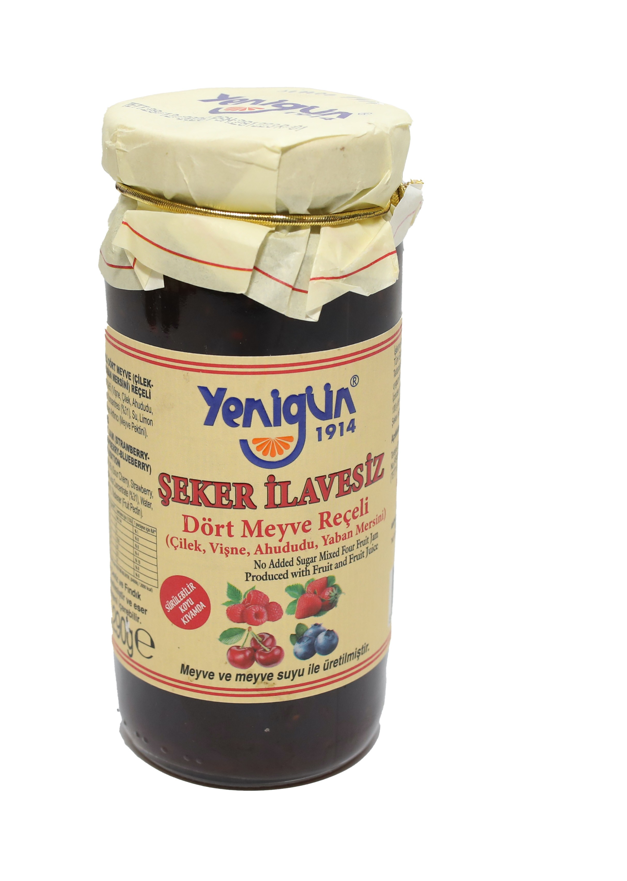 Yenigün Şeker İlavesiz Dört Meyve Reçeli