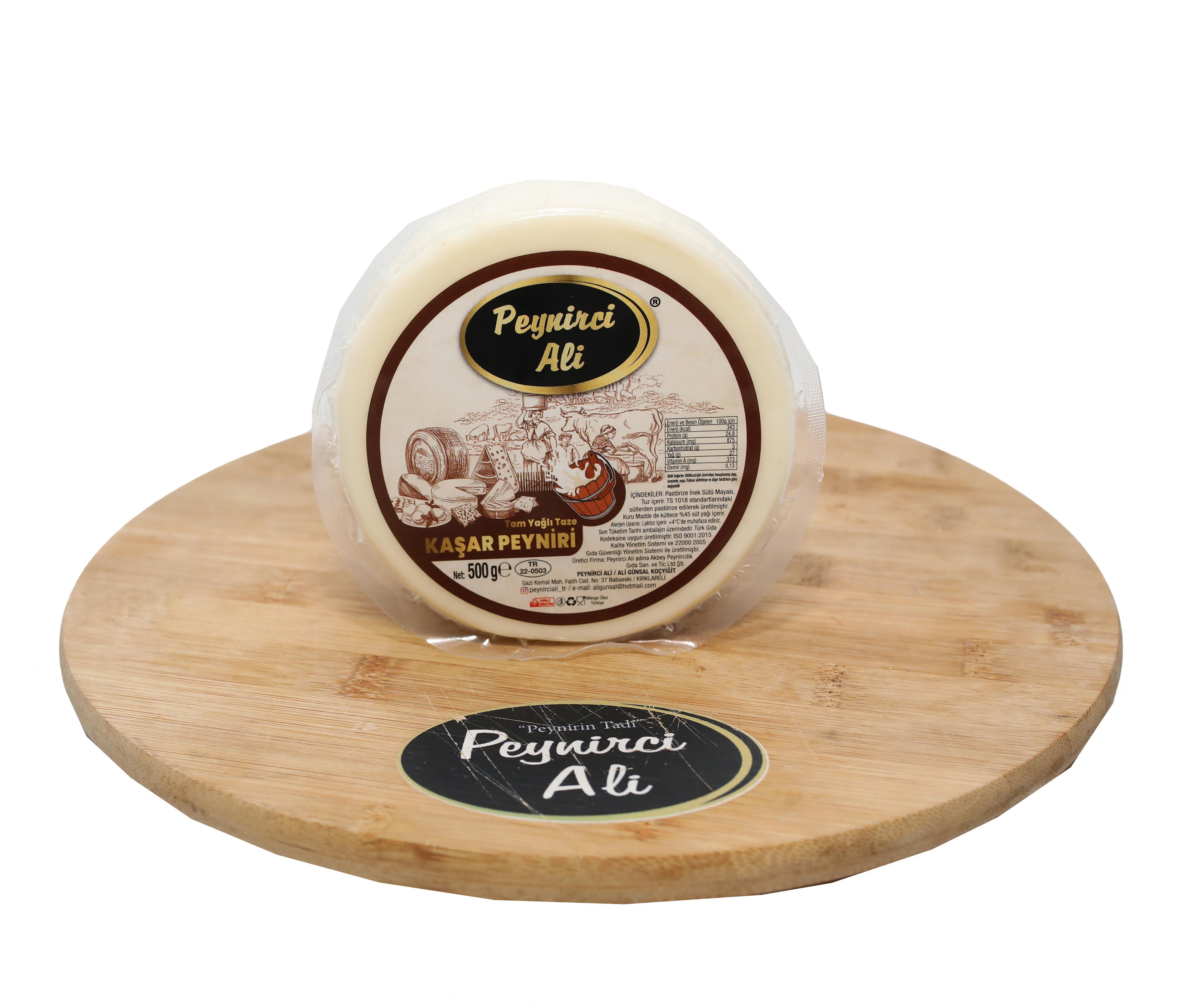 Tam Yağlı Taze Kaşar Peynir 500 Gr.