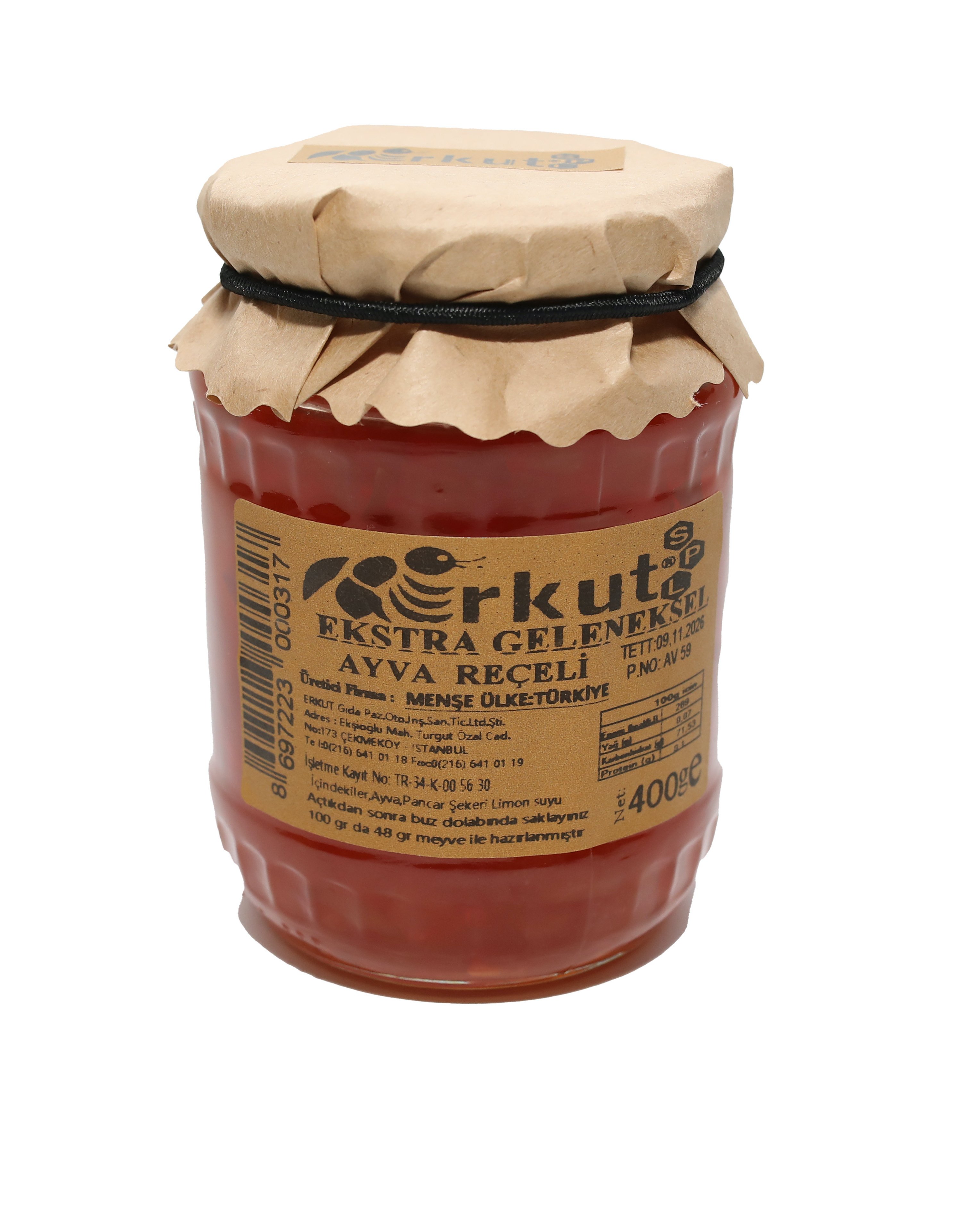 Erkut Ayva Reçeli 400 Gr.