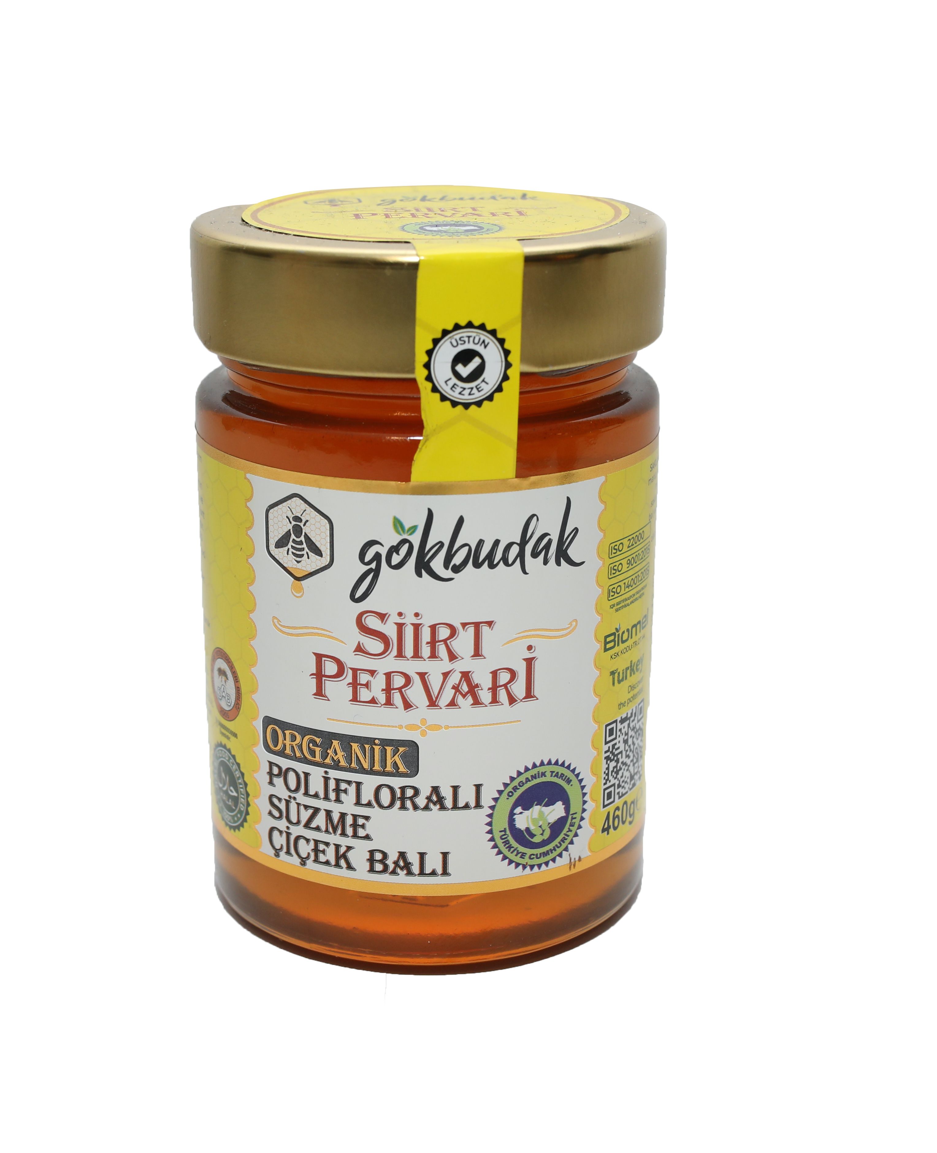 Siirt Pervari Organik Süzme Çiçek Balı 460 Gr.