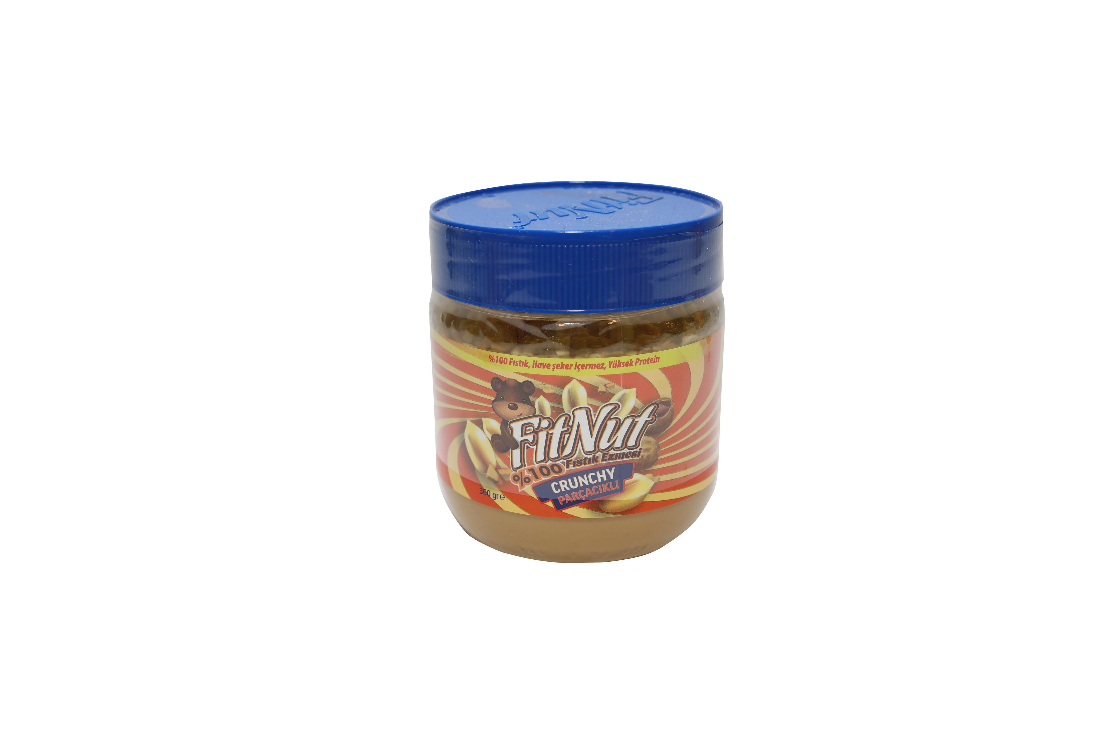 Şeker İlavesiz Fıstık Ezmesi (Crunchy Parçacıklı) 360 Gr