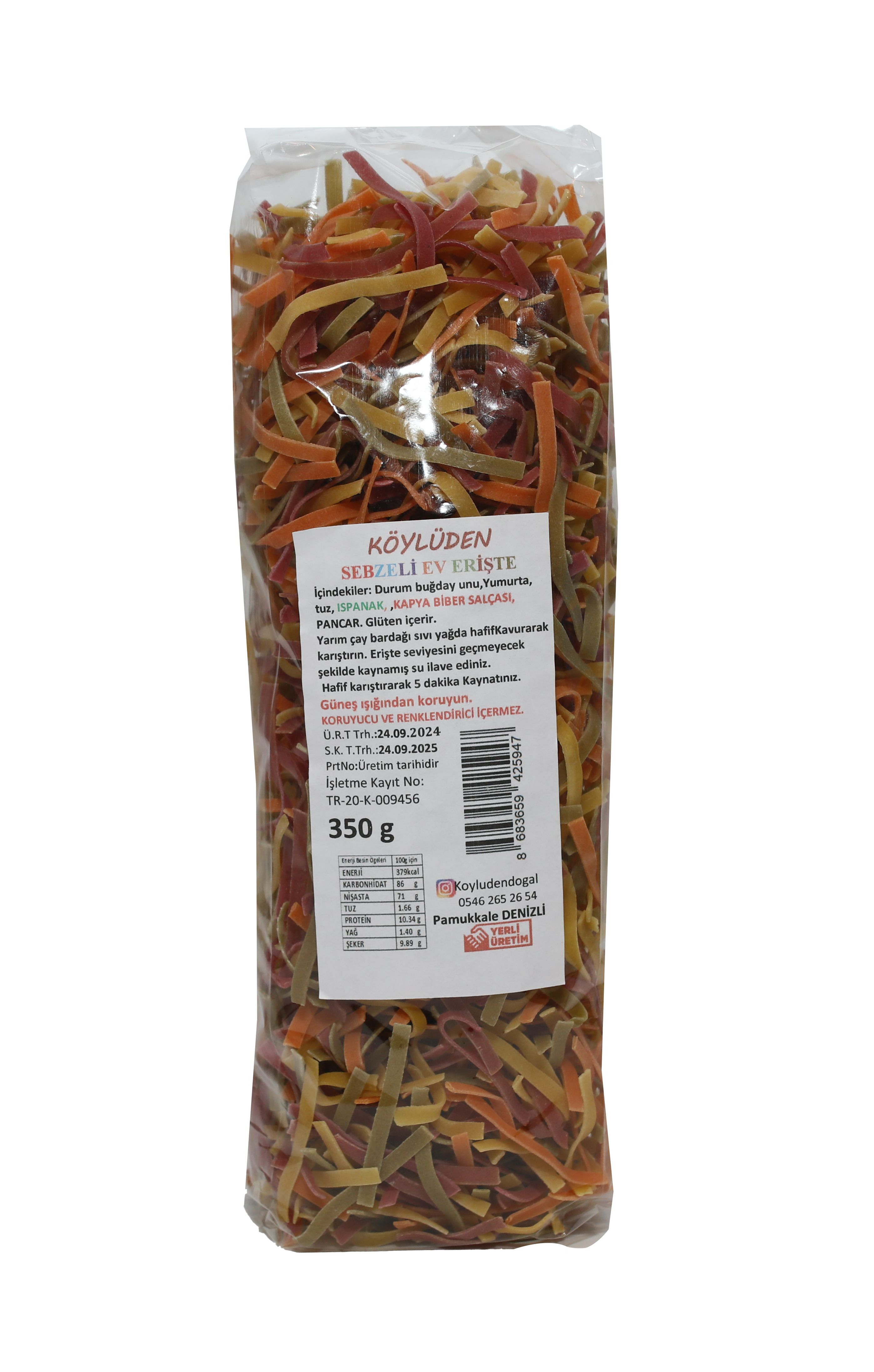 Sebzeli Ev Erişte 350 Gr.
