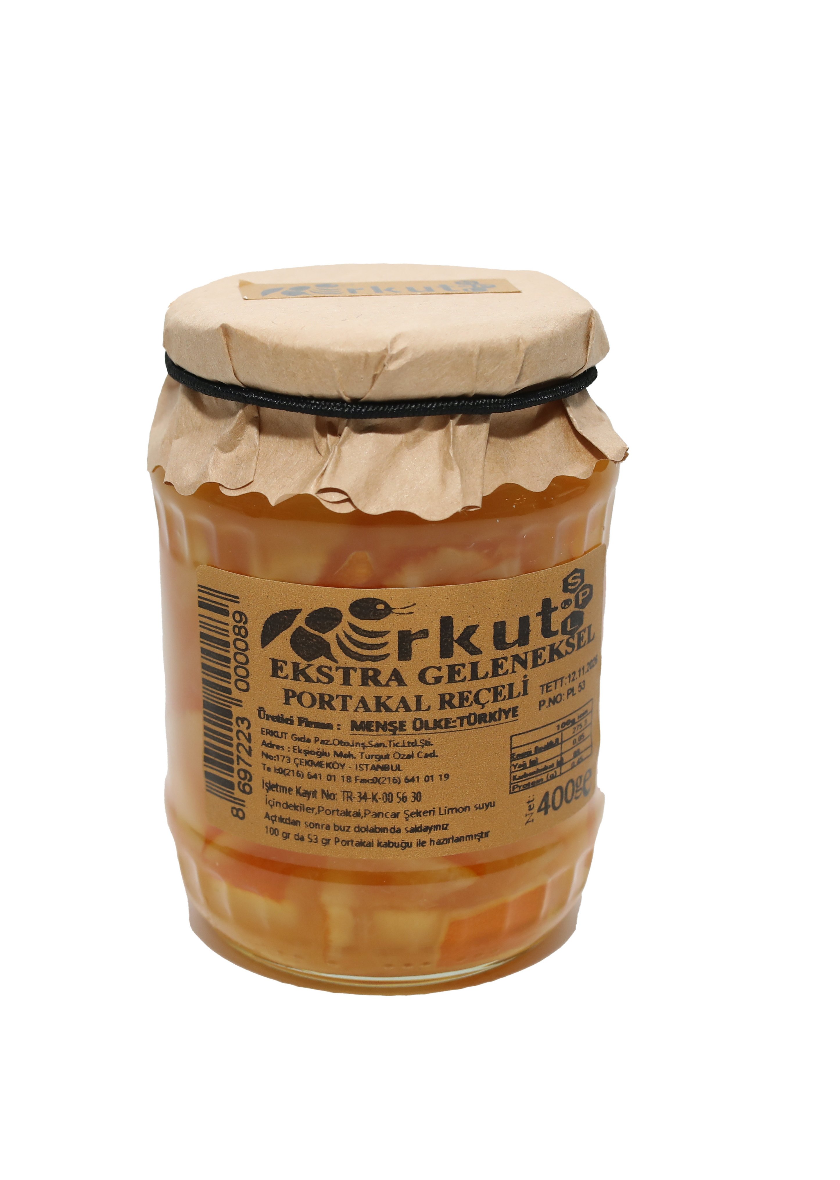 Erkut Portakal Reçeli 400 Gr.
