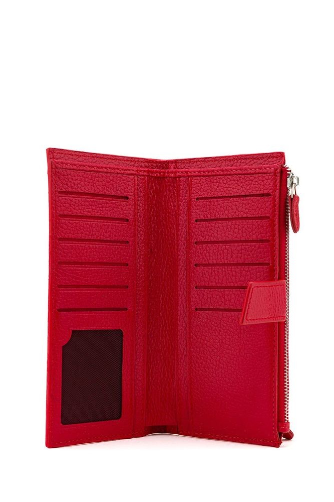 Bilik Deri  Kırmızı-Rölax Unisex Cüzdan