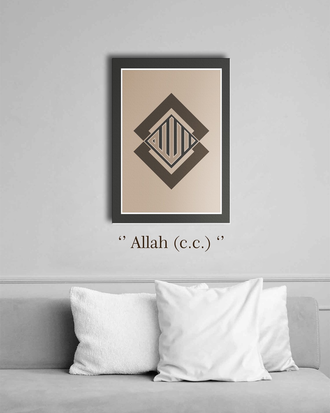 ''ALLAH KUFİ'' Kanvas Tablo 