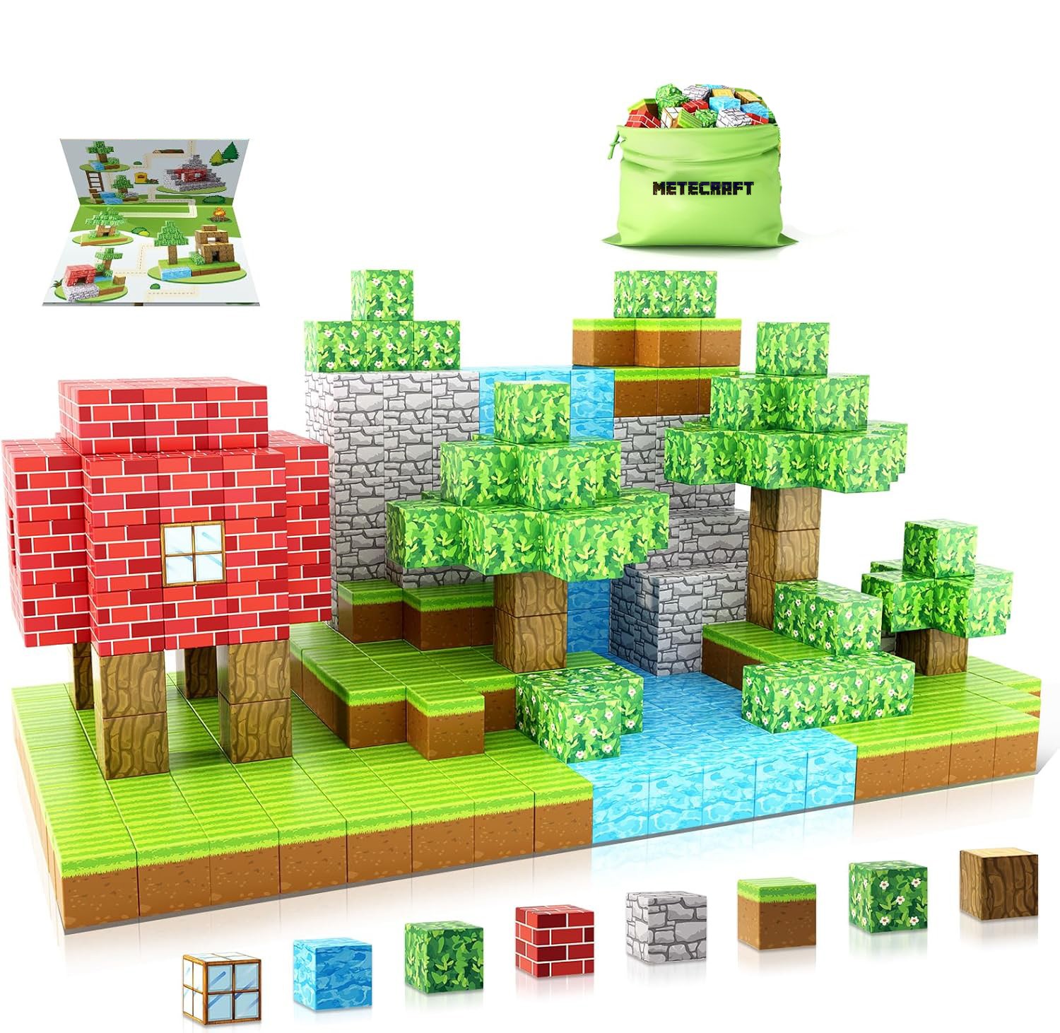 Metecraft Manyetik Bloklar - 88 Parça