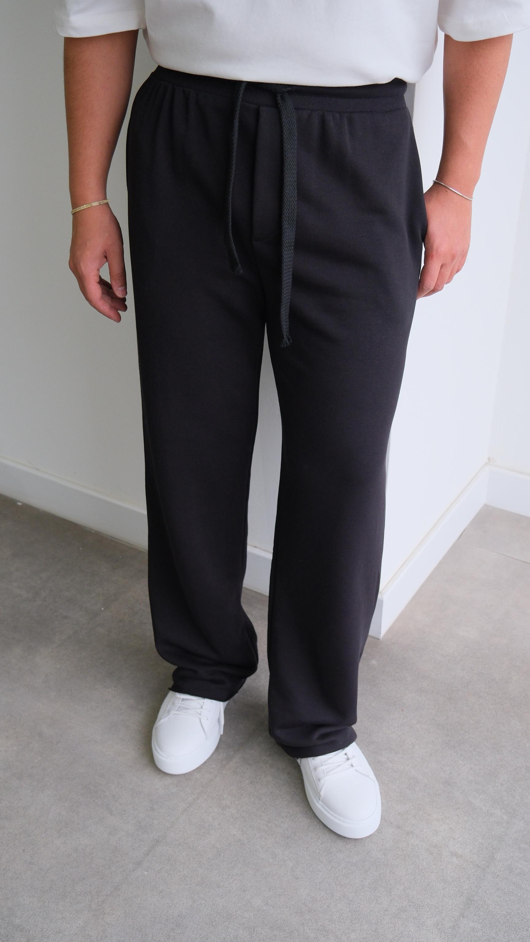 Siyah Baggy Eşofman Altı