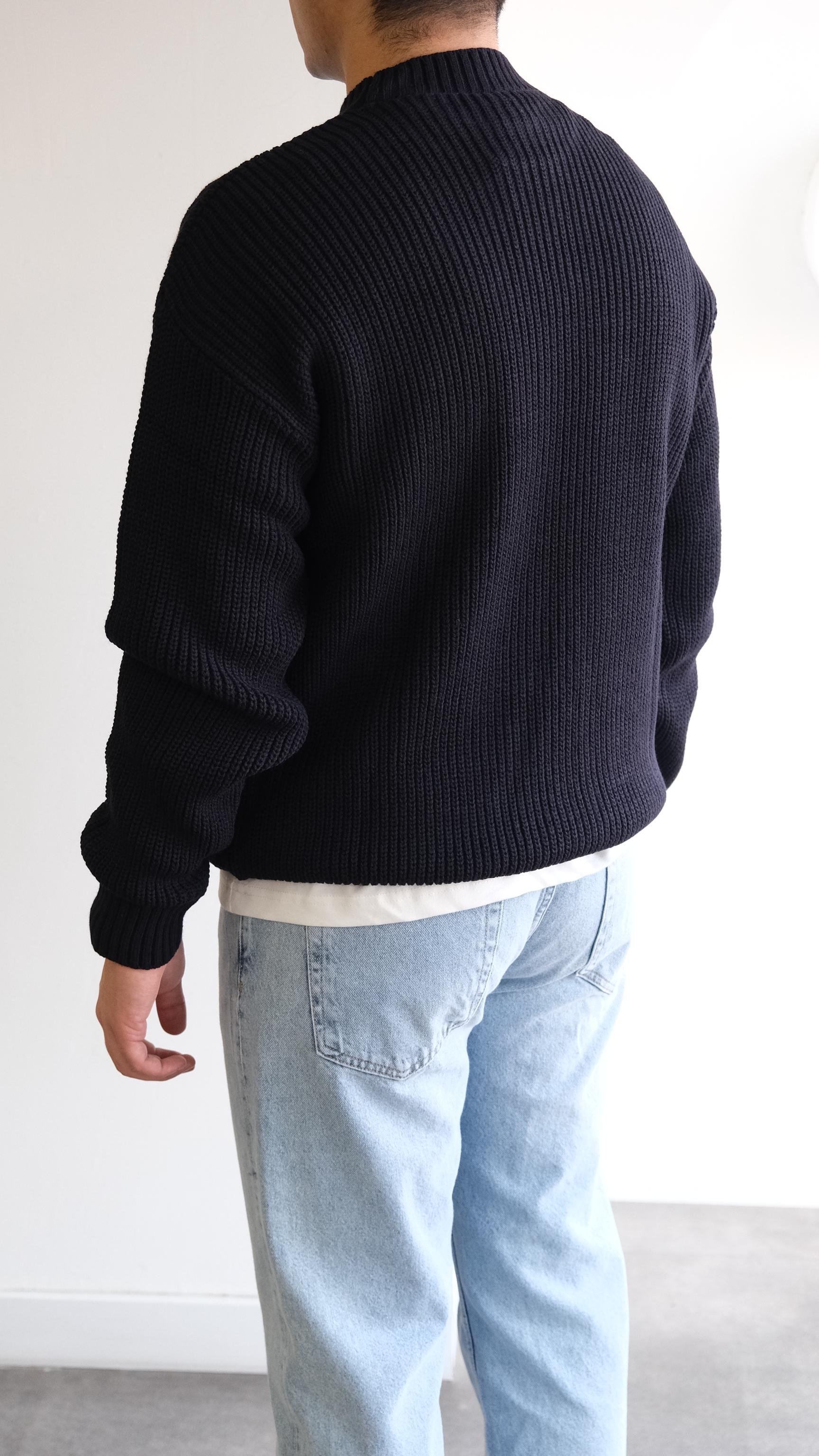 Lacivert Örme Kazak